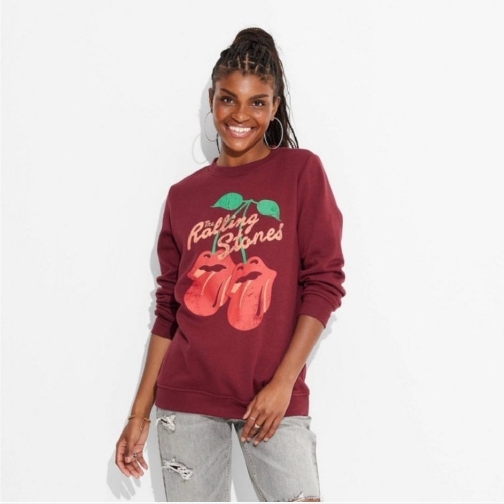 The Rolling Stones Cherry Sweatshirt - Red - M